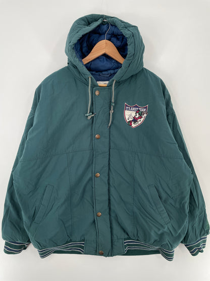90's STARTER x DISNEY Size L Vintage Padded Nylon Jacket / A9919