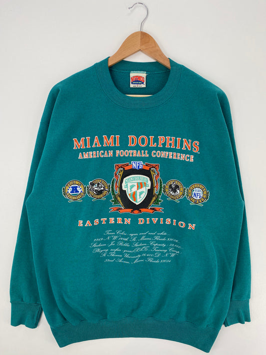 90’s MIAMI DOLPHINS Made in USA Size XL NFL Sweat-shirt / A770
