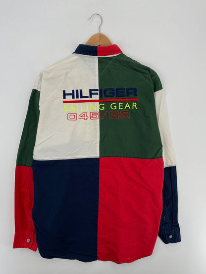 90’s TOMMY HILFIGER Size L Vintage Button-Down Shirt / E2267B