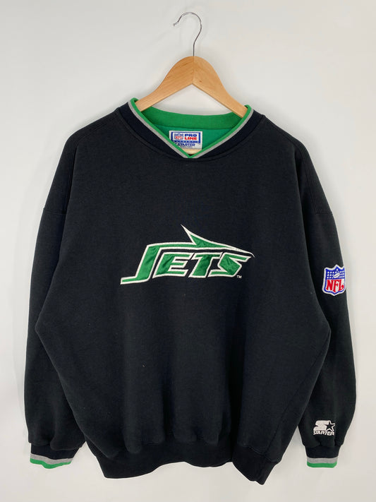 90’s STARTER x NEW YORK JETS Size XL Vintage NFL Sweat-Shirt/ K8216