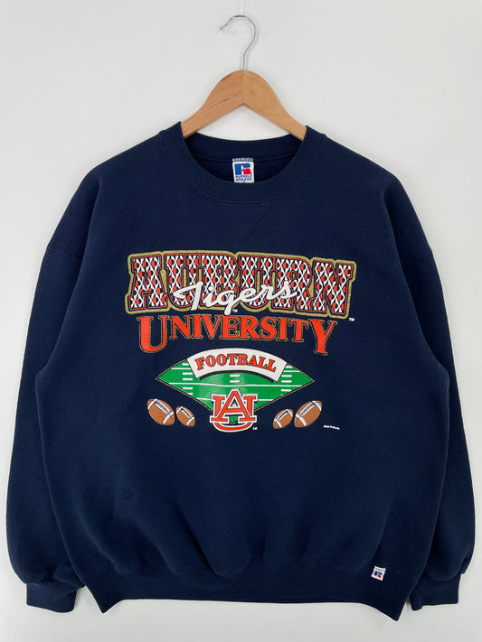 90's AUBURN UNIVERSITY TIGERS Made in USA Size XL Vintage College Sweat-Shirt / A9122