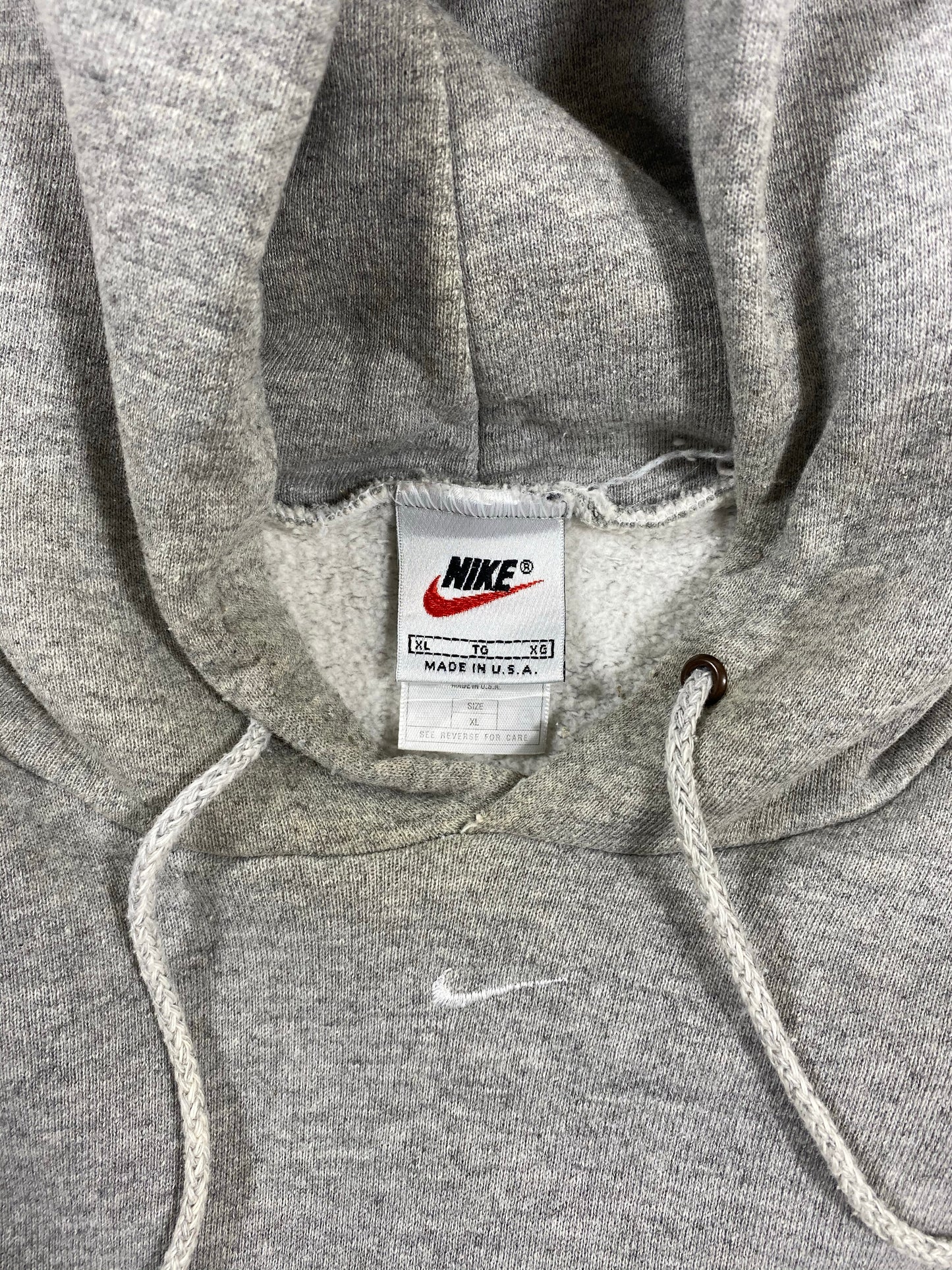90's Nike Center Swoosh x Back print  Made in USA Vintage Sweat-Shirt / 4585