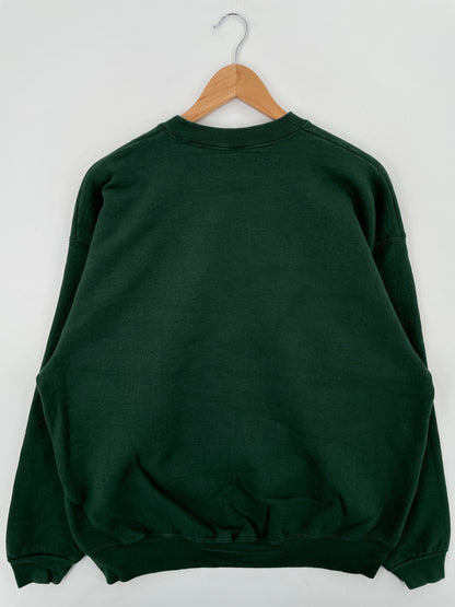 90's PALM BEACH Made in USA Size XL Vintage College Sweat-Shirt / A6587