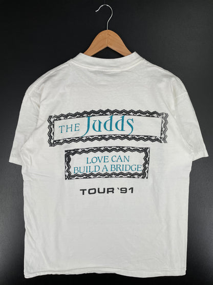 1991 THE JUDDS Made in USA Size XL Vintage Music Tour T-shirt / A6518