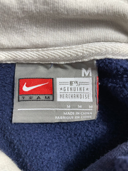 00' NIKE NEW YORK YANKEES Size M Vintage MLB Hoodie Sweat-shirt / K5946