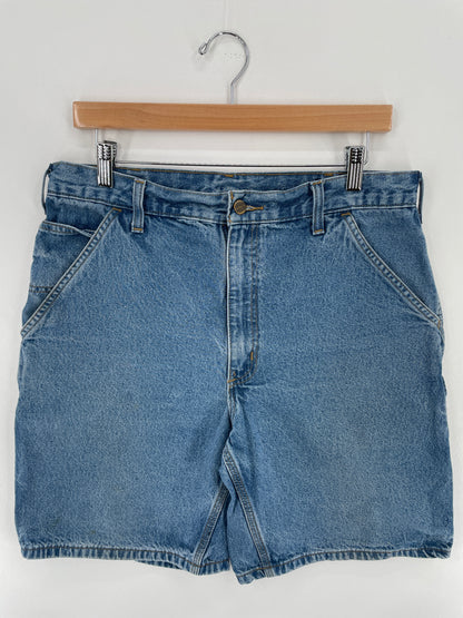 Vintage CARHARTT Size W34xL8.5 Denim Shorts / A3556