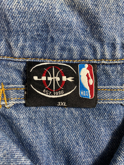 2003 NBA TEAM LOGOS Size XXXL Vintage Denim Jacket / A5771