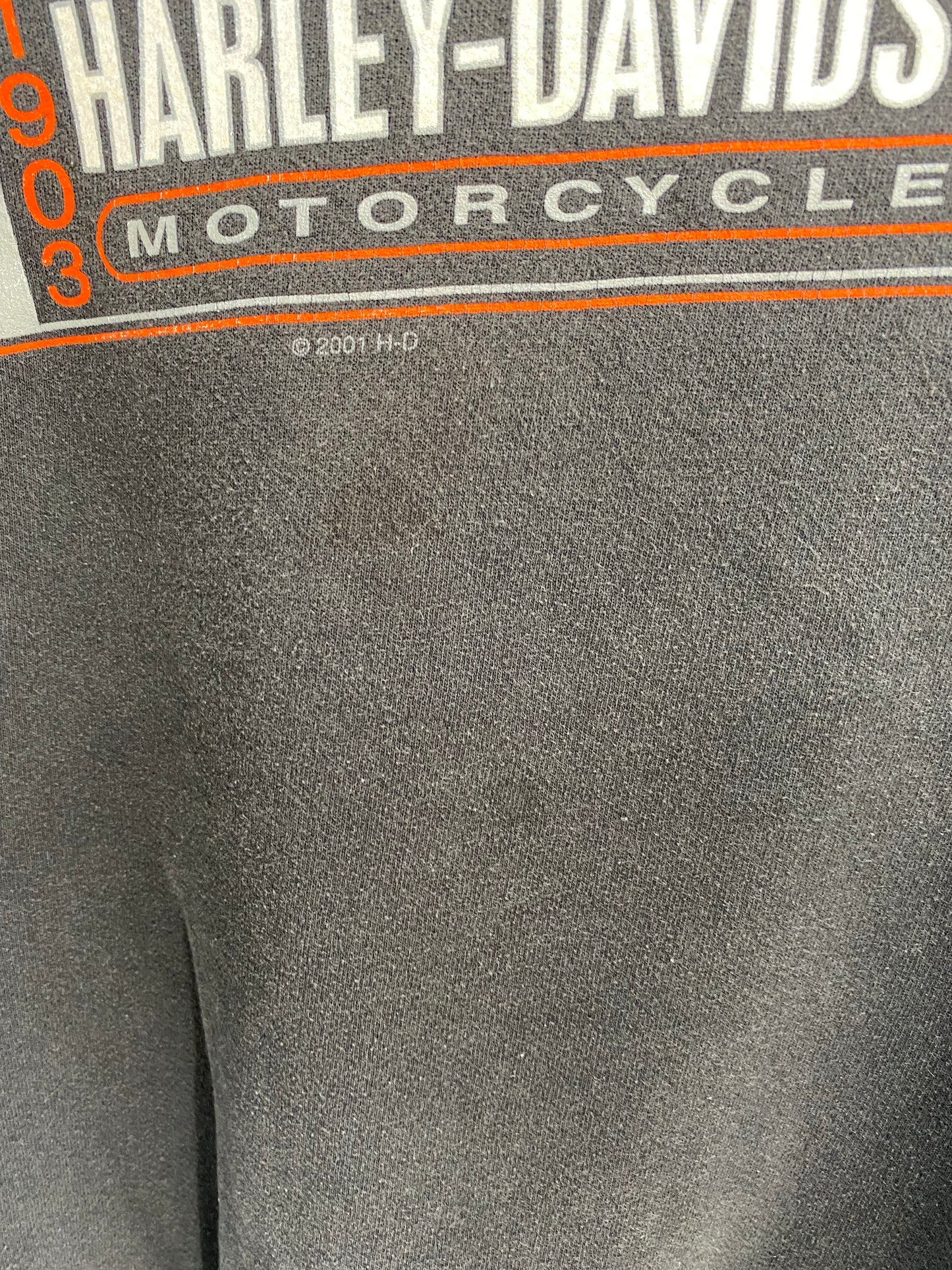 2001 HARLEY DAVIDSON Size No Tag (Approx.XL) Vintage Sweat-shirt / K9020