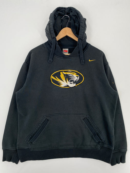 00' NIKE MINI SWOOSH MISSOURI Size M College Hoodie Sweat-Shirt / A4570