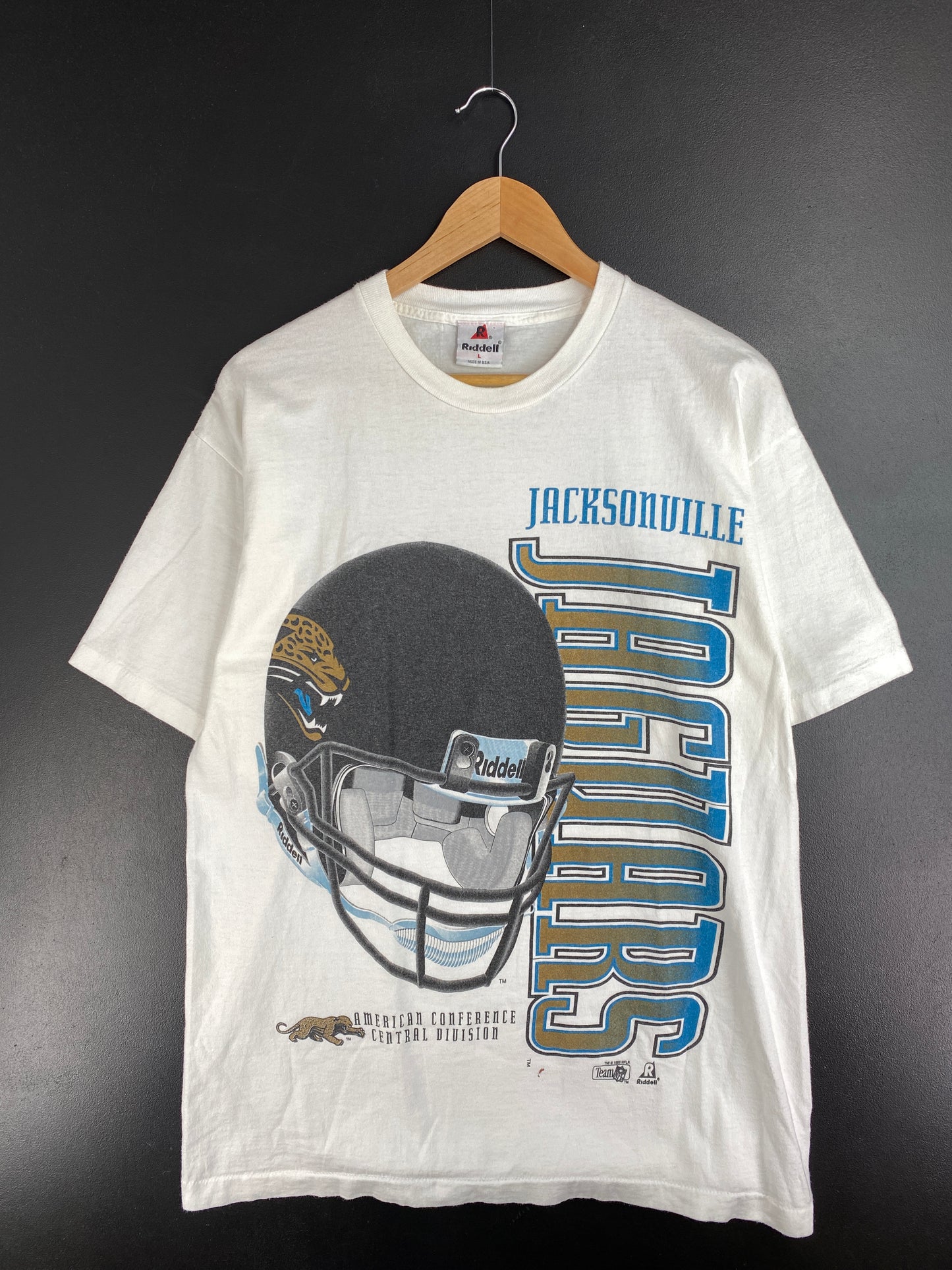90's JACKSONVILLE JAGUARS Made in USA Size L Vintage NFL T-shirt / E1296T