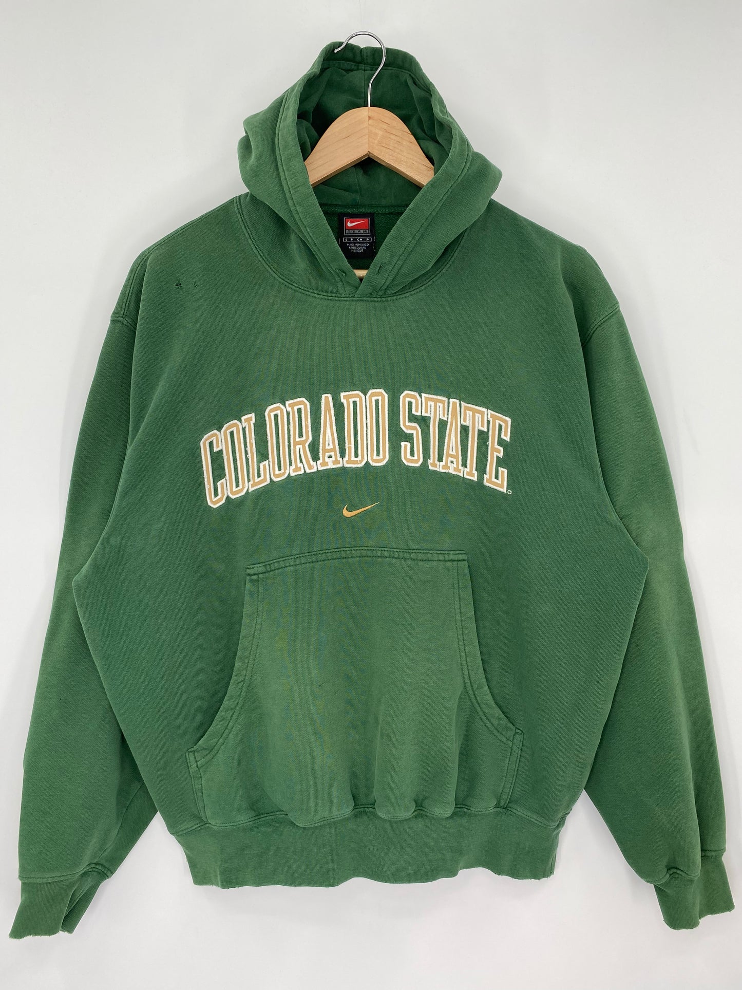 00' NIKE COLORADO STATE Size S Vintage College Hoodie Sweat-Shirts/ A135