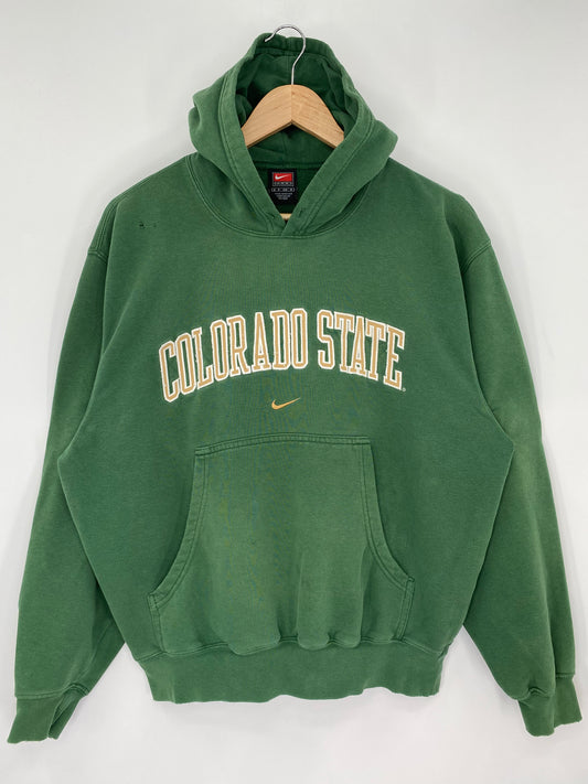 00' NIKE COLORADO STATE Size S Vintage College Hoodie Sweat-Shirts/ A135