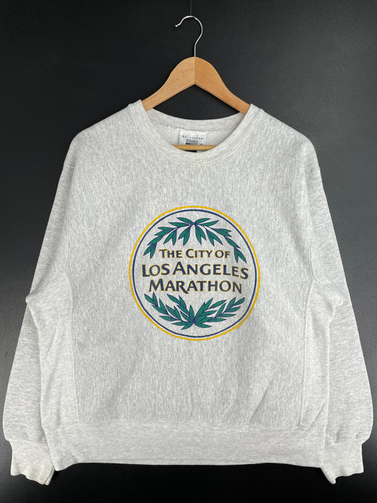 90's THE CITY OF LOS ANGELES MARATHON Made in USA Size L Vintage Sweat-shirt / E2371S