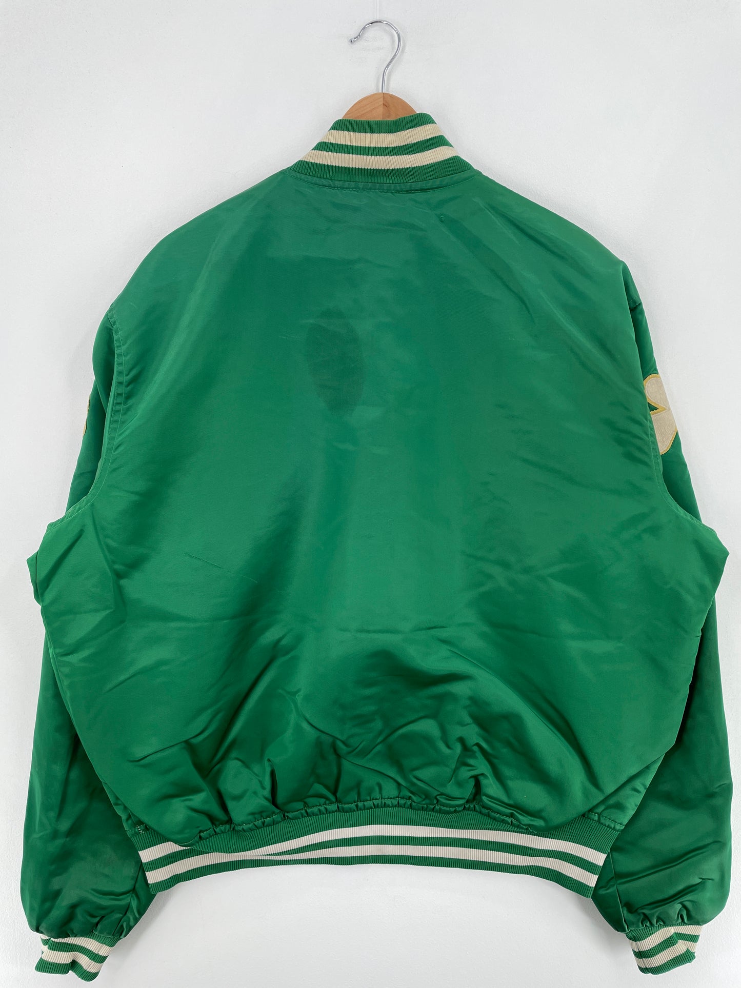 90's STARTER x BOSTON CELTICS Made in USA Size XL Vintage NBA Nylon Padded Jacket / E865