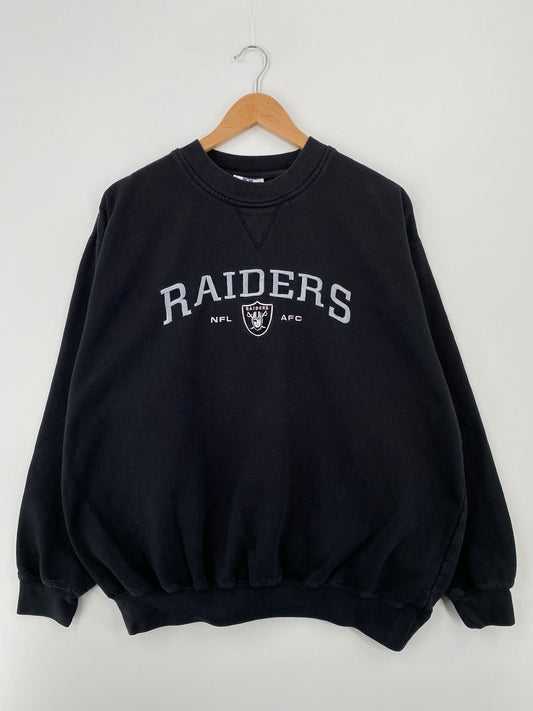 Vintage OAKLAND RAIDERS Approx. Size XL NFL Sweat-Shirt / A8749