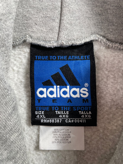 90's ADIDAS Made in USA Size XXXXL Vintage Hoodie Sweat-shirt / A4293