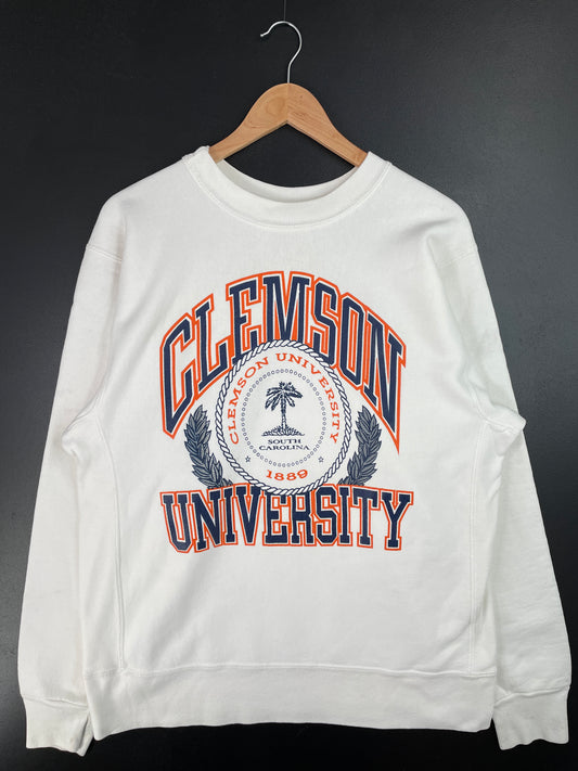 90's CLEMSON UNIVERSITY Made in USA Size XL Vintage College Sweat-Shirt / A9204