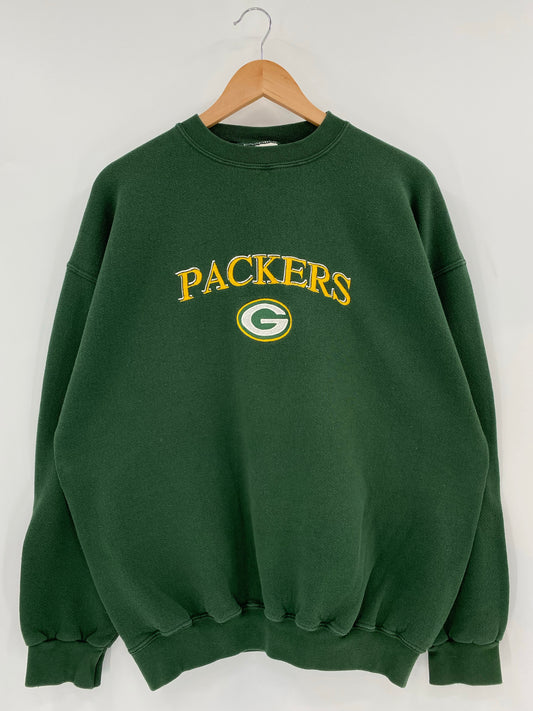 90’s GREEN BAY PACKERS Made in USA Size XL NFL Sweat - Shirt/ K6538