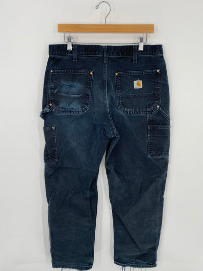 Vintage CARHARTT Size 34x30 Double Knee Duck Pants / K7226