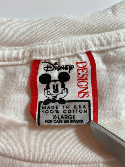 90's DISNEY MICKEY HOLIDAYS Made in USA Size XL Vintage T-Shirt / 9304