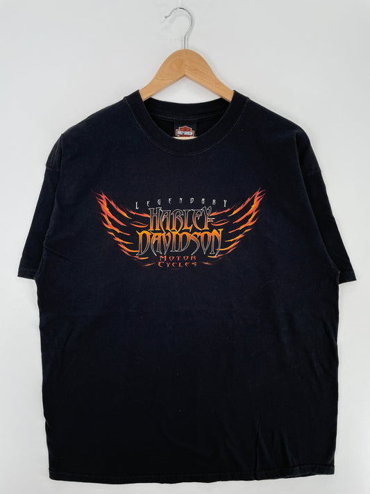 2009 HARLEY DAVIDSON CHICAGO Made in USA Size XL Vintage T-Shirts / A4453