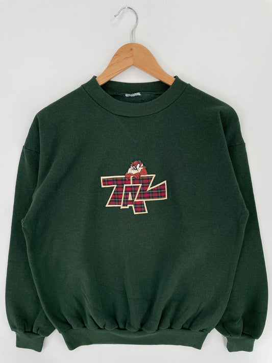 90’s LOONEY TUNES Size No Tag(Approx.M-L) Sweat-Shirt / A2722