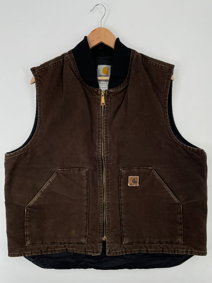 Vintage CARHARTT Size XL Duck Vest / A9157