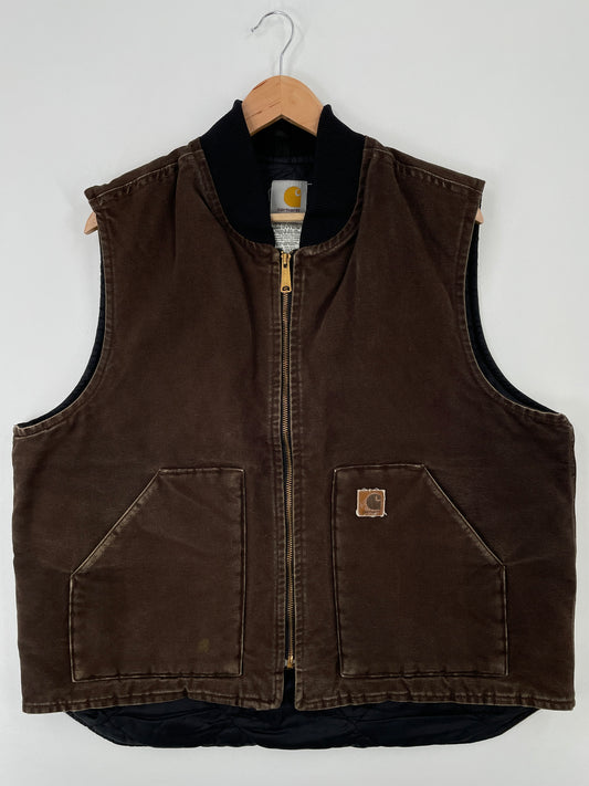 Vintage CARHARTT Size XL Duck Vest / A9157
