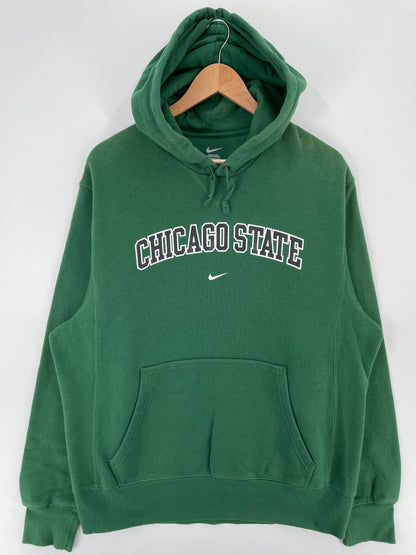 00' NIKE CHICAGO STATE Size L College Hoodie Sweat-Shirt / A2171