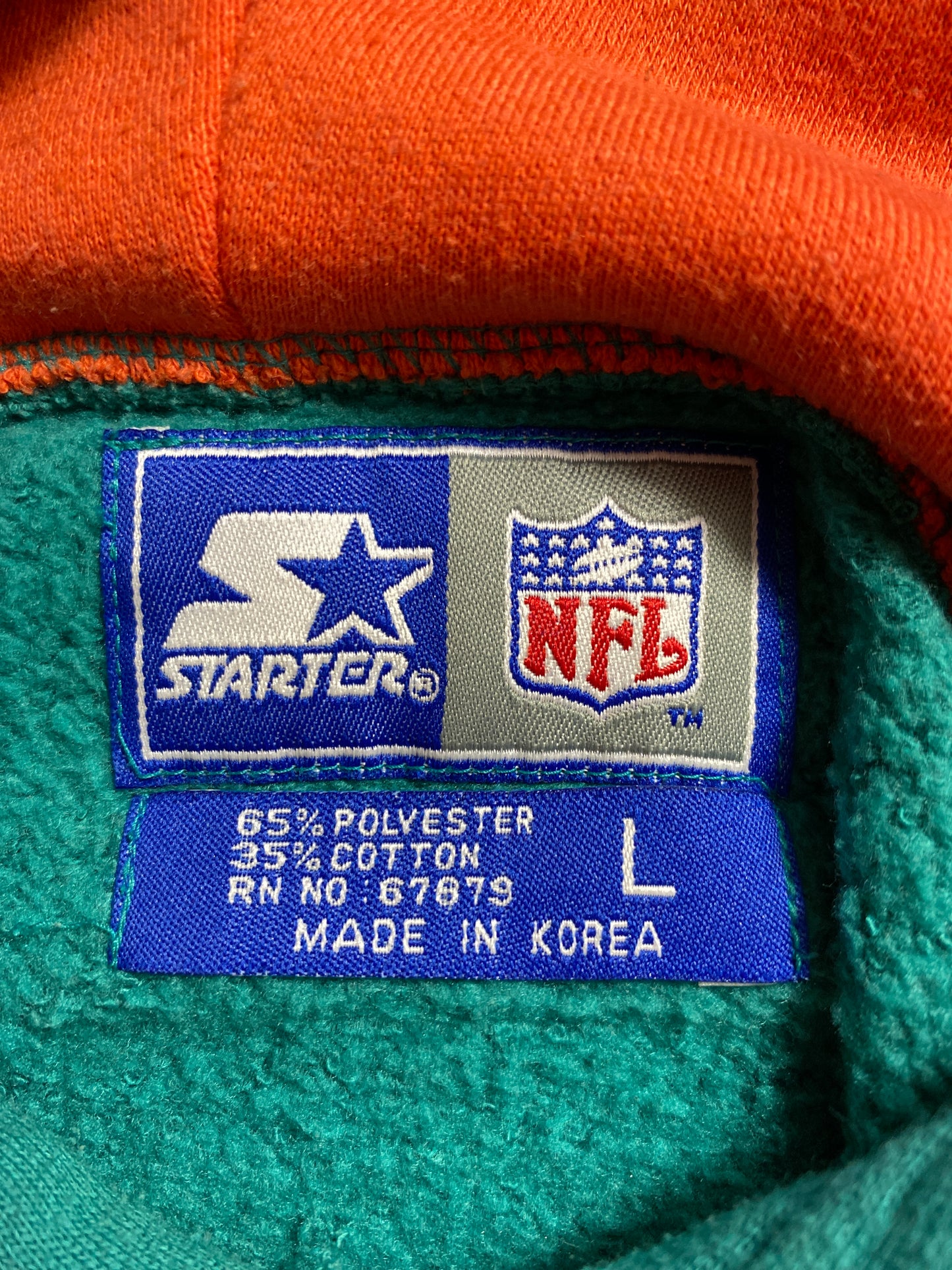 90’s DOLPHINS Size L Vintage NFL Hoodie Sweat-shirt / 9602