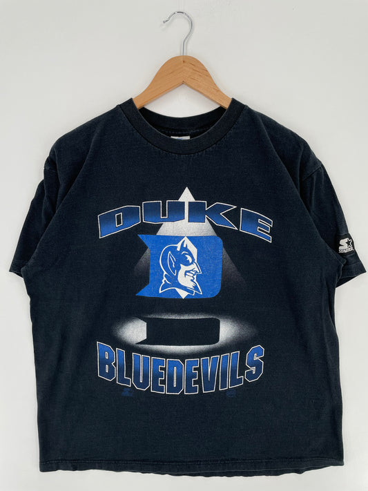 90's STARTER x DUKE BLUEDEVILS Made in USA Size L Vintage College T-Shirts / A2763