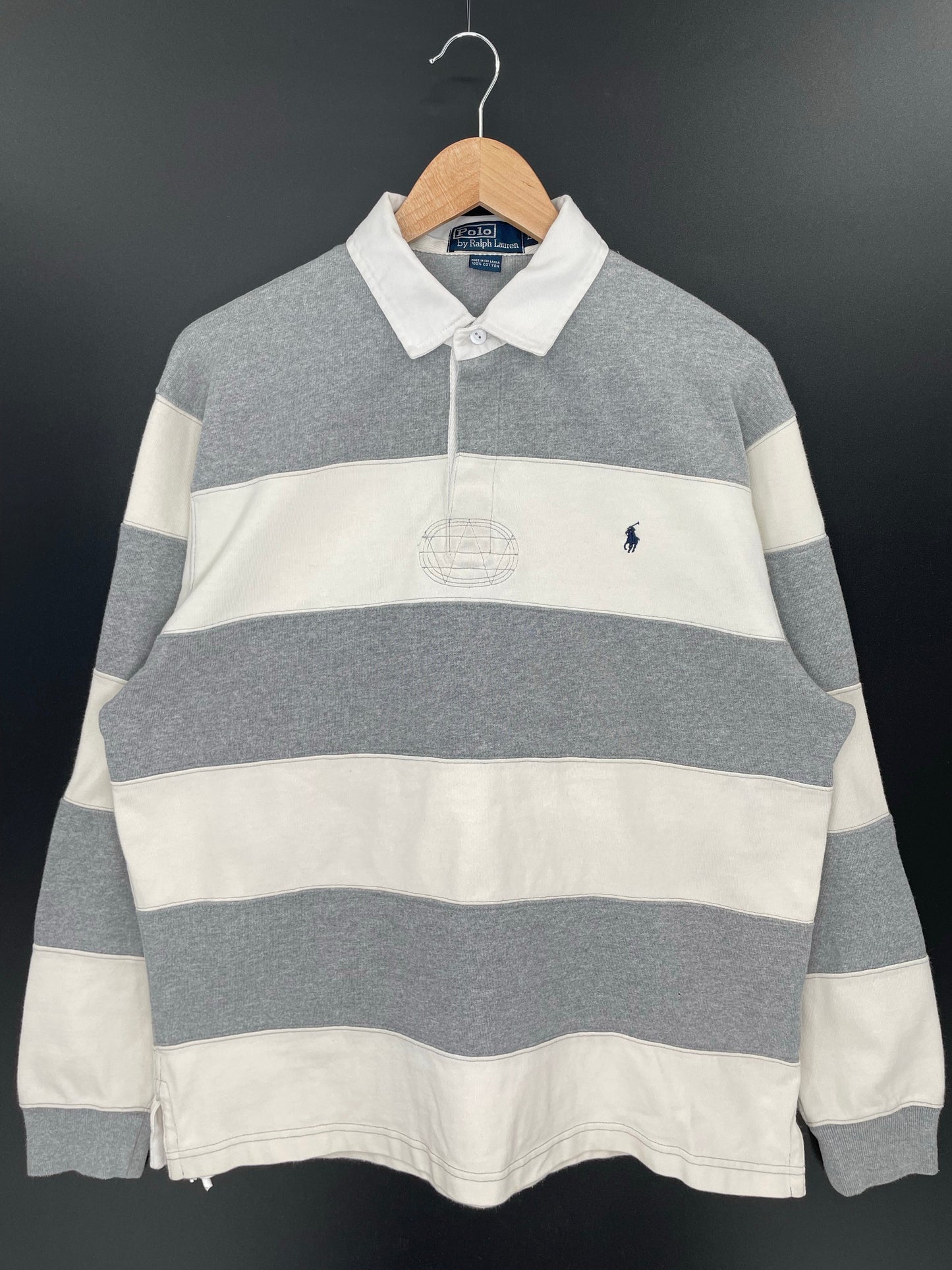 90's POLO RALPH LAUREN Size L Vintage Rugby-Shirt / A8629