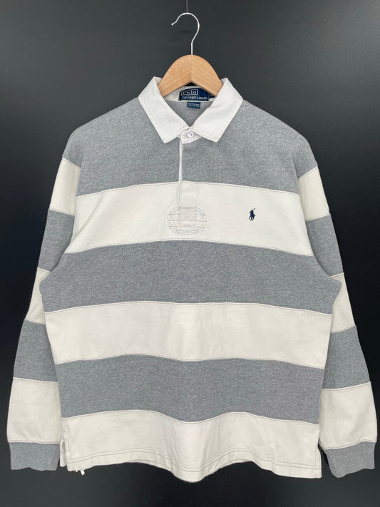 90's POLO RALPH LAUREN Size L Vintage Rugby-Shirt / A8629