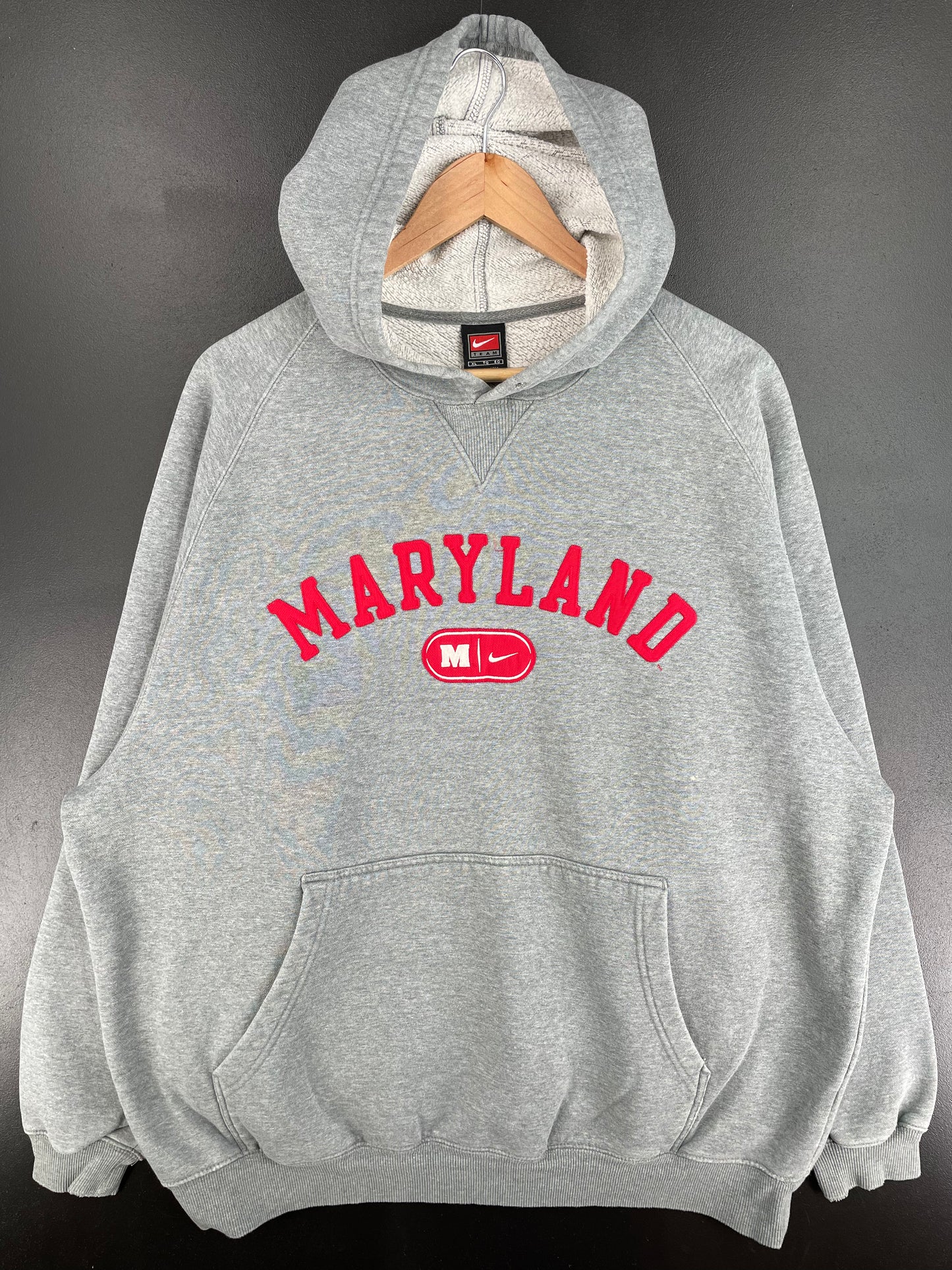 00' NIKE MARYLAND Size XL College Hoodie Sweat-Shirt / A2177