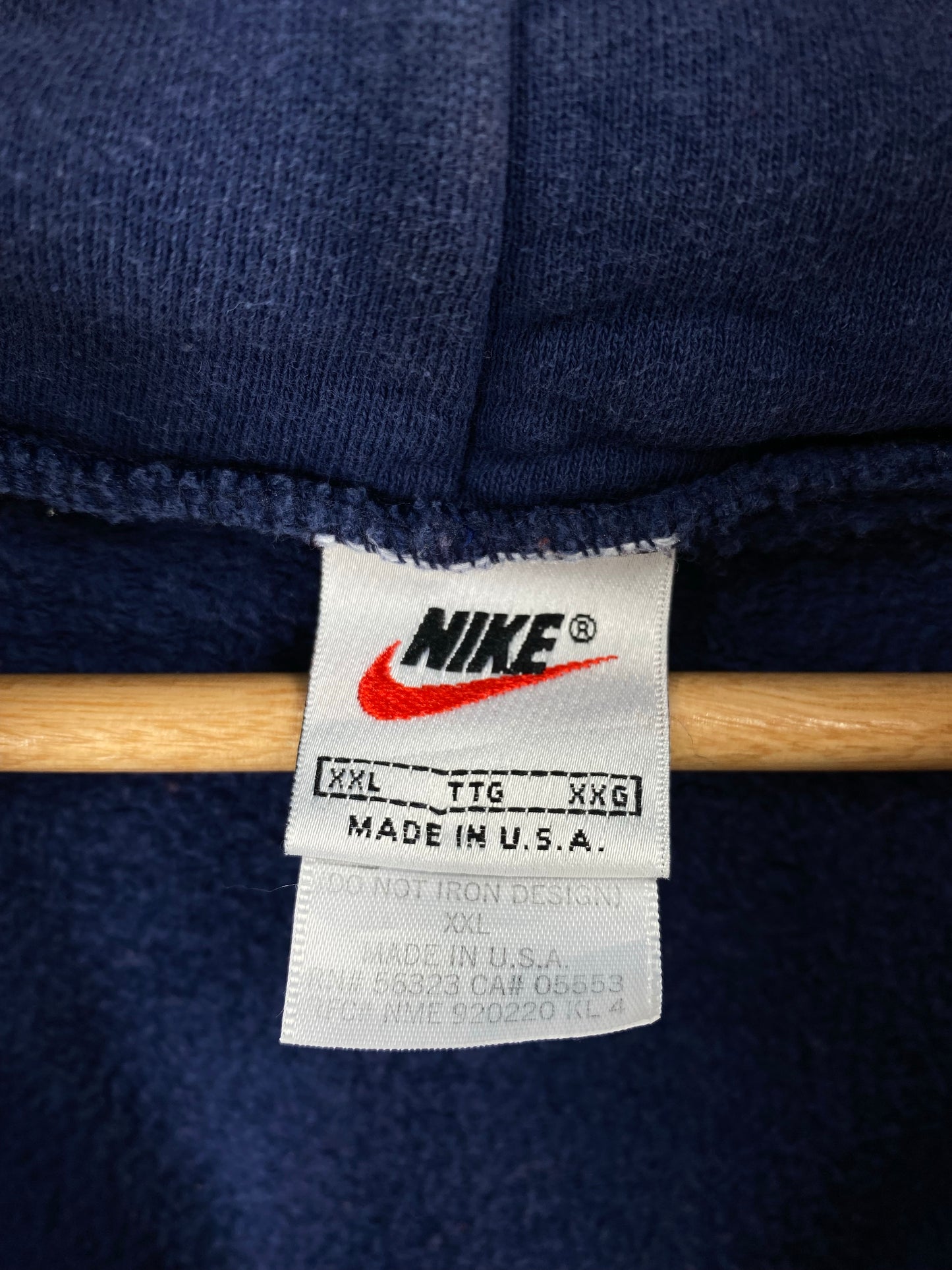 90's NIKE Made in USA Size XXL Vintage Hoodie Sweat-Shirt / K4197