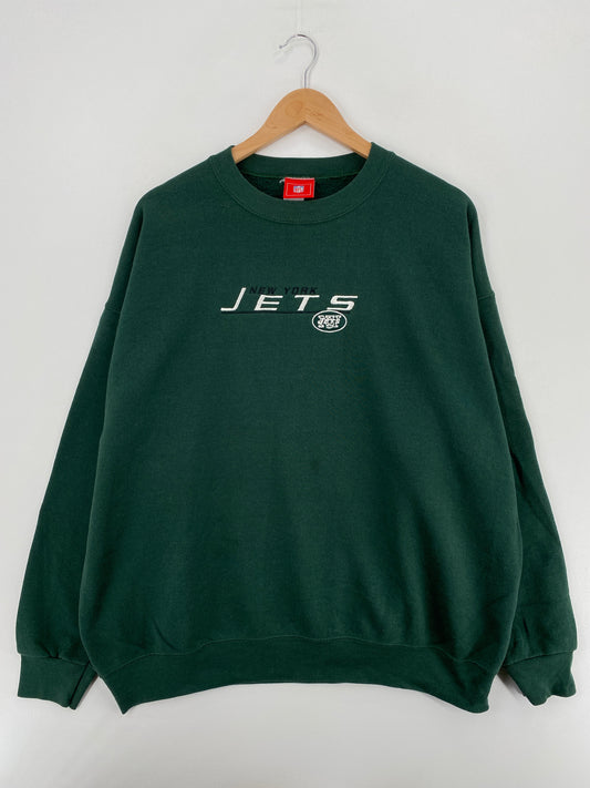 Vintage NEW YORK JETS Size XL NFL Sweat-Shirt/ A5734