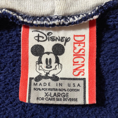 .90's DISNEY MICKEY Made in USA Size XL Vintage Hoodie Sweat-shirt / E3363S