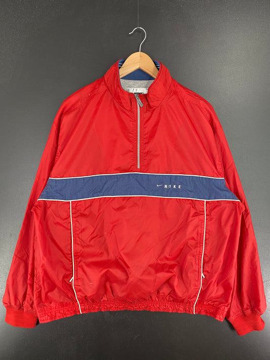 90’s NIKE Size L Vintage Half Zip Nylon-Jacket / A6247
