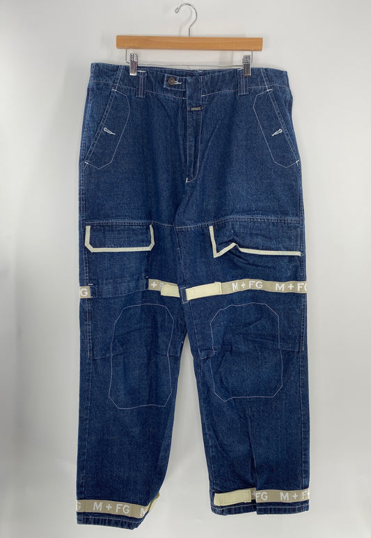 Vintage MARITHÉ + FRANÇOIS GIRBAUD Size W40xL33 Vintage Denim Pants / A9058