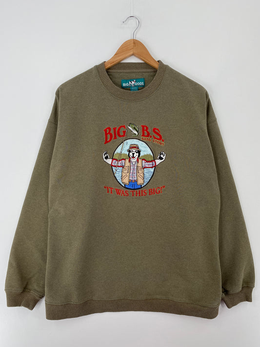 90's BIG DOGS Size XL Vintage Sweat-Shirt / A9625