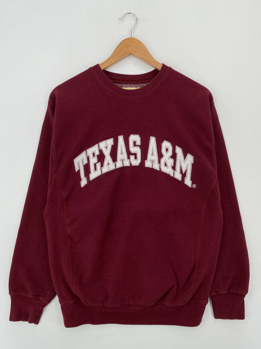 Vintage TEXAS A&M Size M Vintage College Sweat-Shirt / A7157