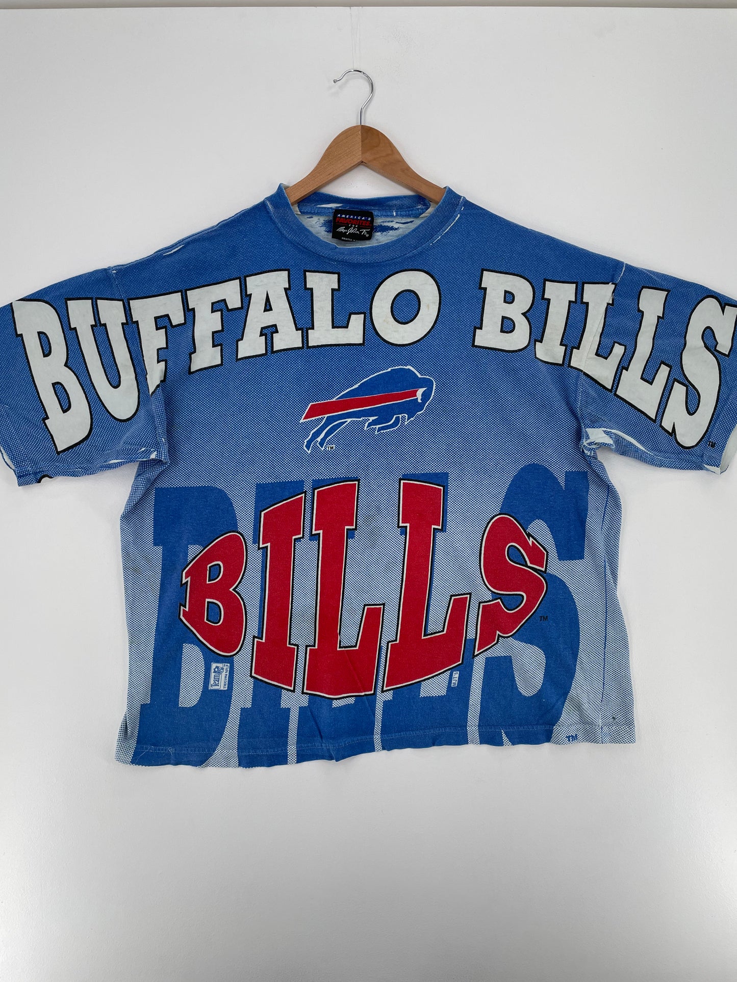 90's BUFFALO BILLS Made in USA Size XL Vintage NFL T- Shirt / A1932