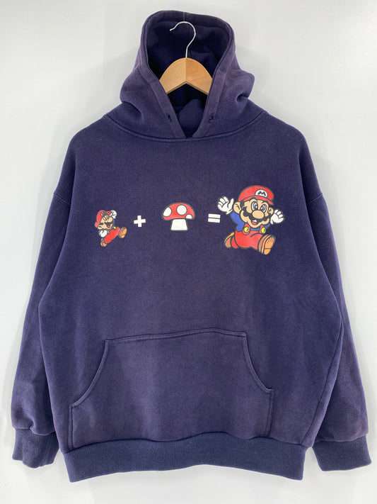 2004 NINTENDO SUPER MARIO BROS Size L Vintage Hoodie Sweat-shirt / K5855