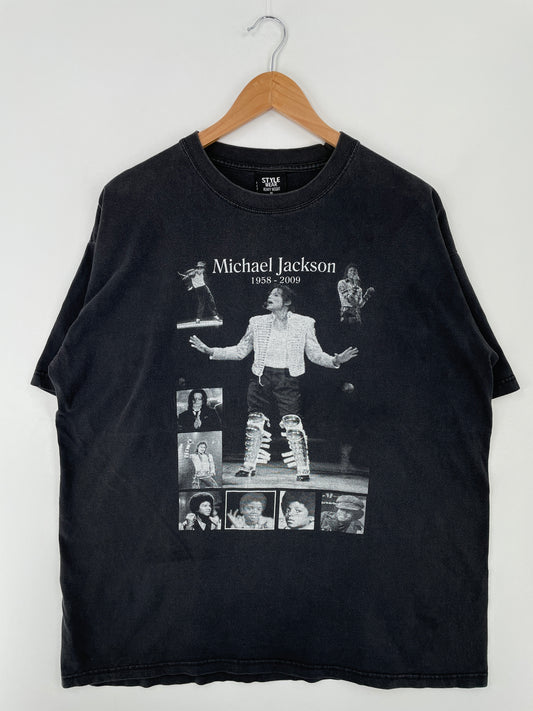 Vintage MICHAEL JACKSON Size XL Music T-shirt / A8996