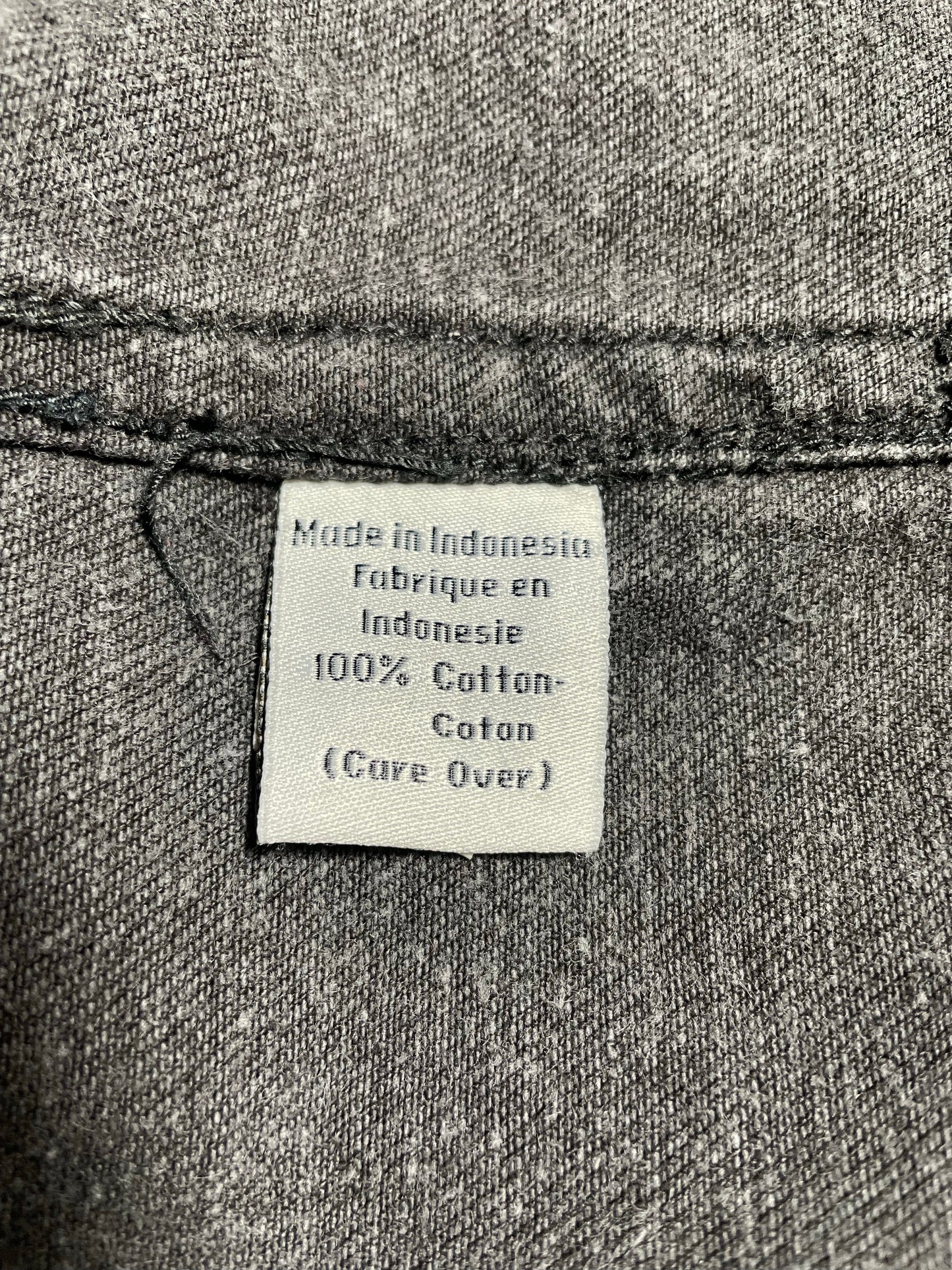 90’s CALVIN KLEIN Size L Black Denim Coverall Jacket / E156