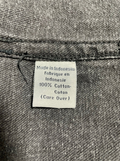 90’s CALVIN KLEIN Size L Black Denim Coverall Jacket / E156