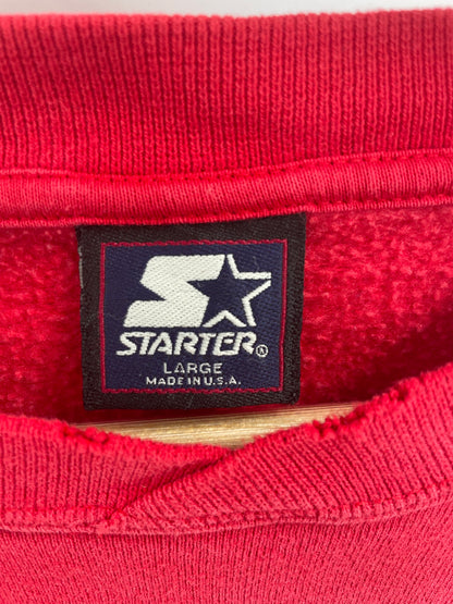 90's STARTER x DETROIT RED WINGS Made in USA Size L Vintage NHL Sweat-Shirts/ K8665
