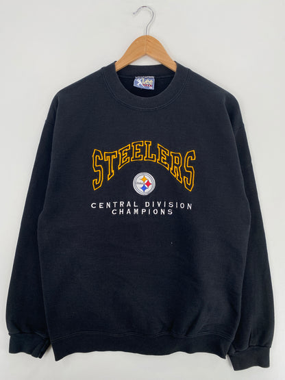 90's PITTSBURGH STEELERS Made in USA Size M Vintage NFL Sweat-Shirt / A5395