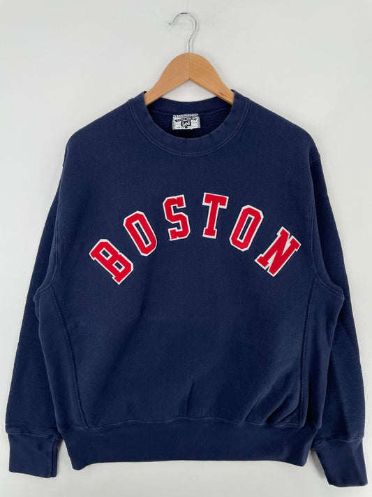 90's BOSTON Made in USA Size L Vintage College Sweat-shirt / E2771S