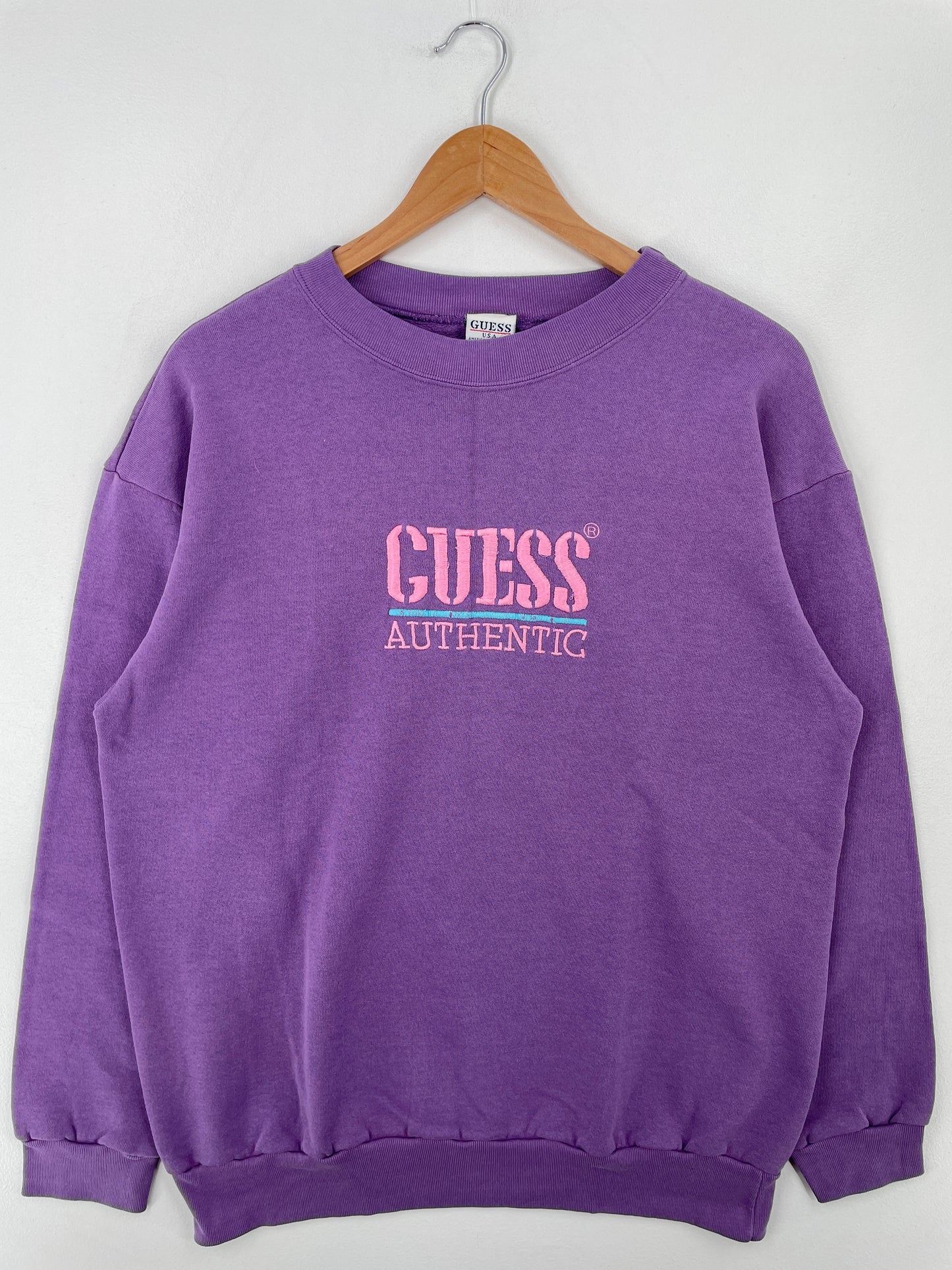 90’s GUESS Made in USA Size Approx.L Sweat-Shirt / A8954